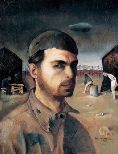 Saint Cyprien Concentration Camp self-portrait-by-Felix Nussbaum-1940