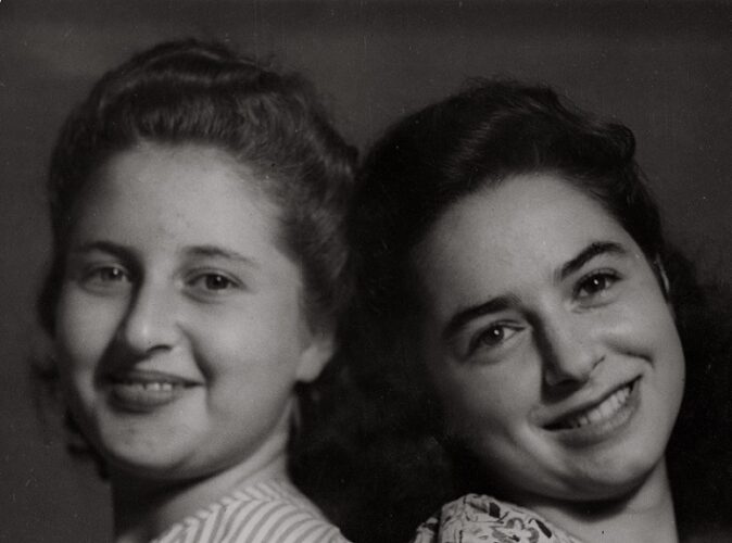 Liliane with her friend Margaret-Weisburger -Brussels, Belgium